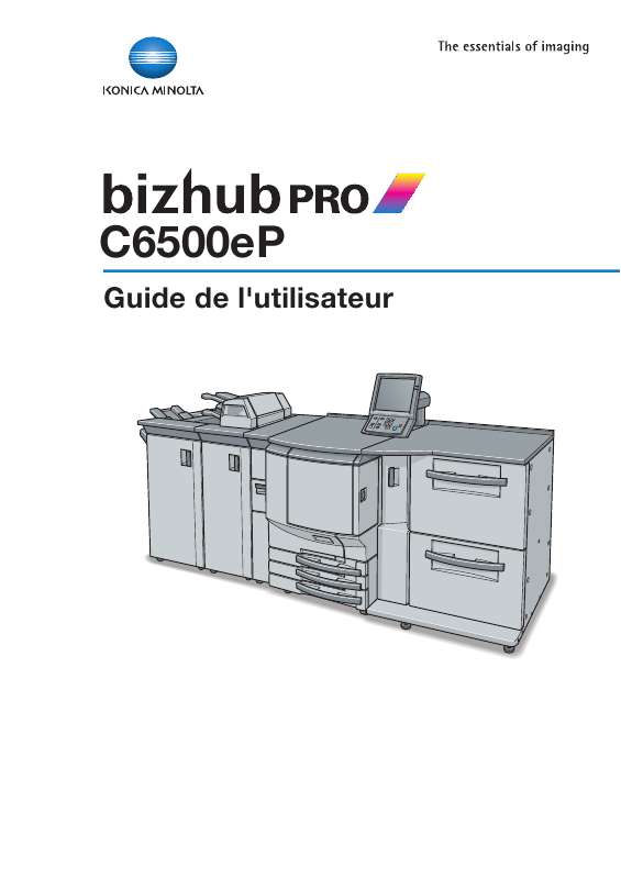 Notice Konica Minolta Bizhub Pro C P Photocopieur Trouver Une